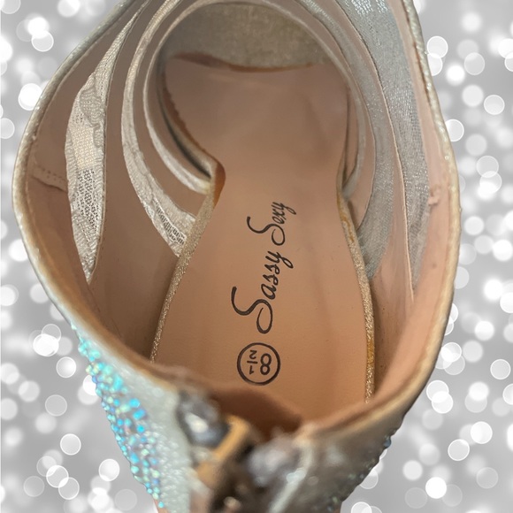 Sassy Sexy Rhinestone and Sequin Heels - Picture 8 of 9